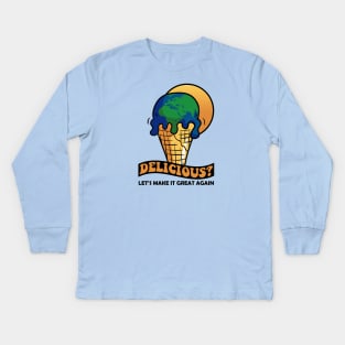 Climate Change Event | Not Delicious Kids Long Sleeve T-Shirt